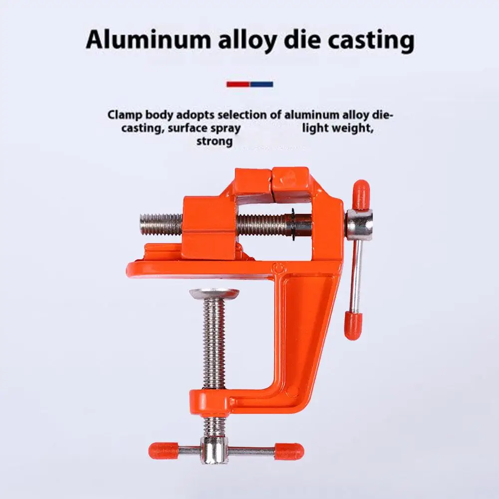 Mini tavolo per gioielli Morsetto da banco Morsa in alluminio Multifunzionale per gioiellieri Morsa da banco in miniatura per riparazioni fisse artigianali fai-da-te a C4P7