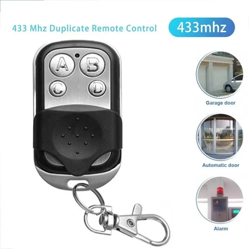 Metal Push Button Remote Control Transmitter ABCD / Lock Unlock 433MHz Remote Control Universal 4 Buttons Key Garage Door Opener