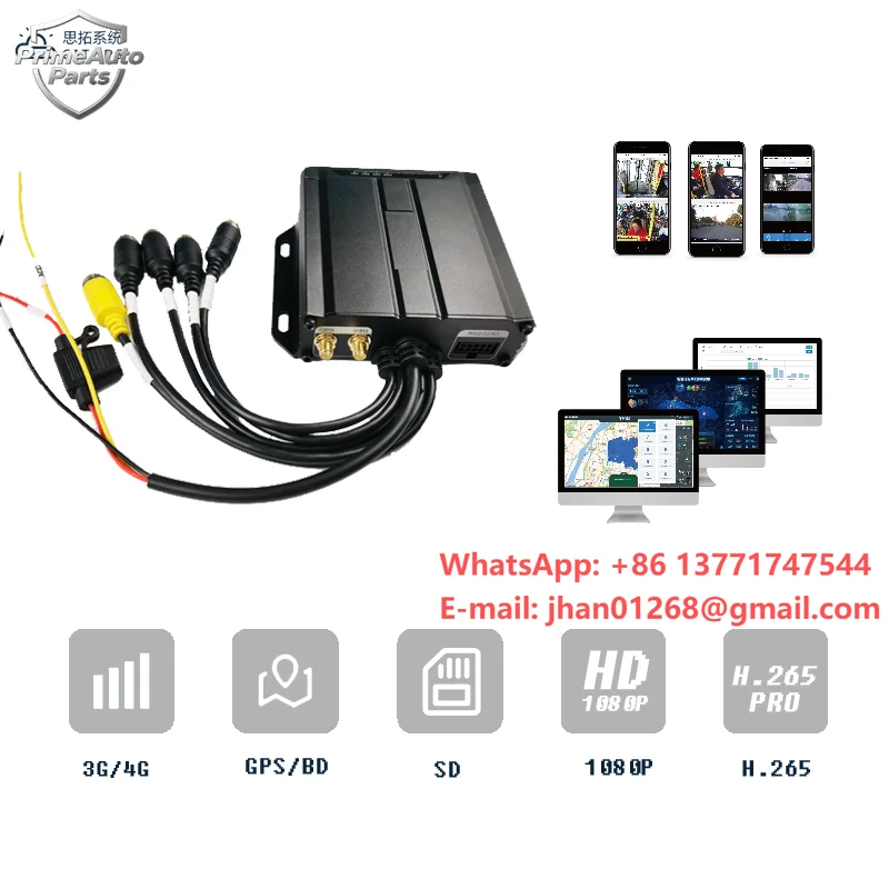 CITOPS 4 Channels 4g hd Gps Tracking Vehicle Dvr 1080P 720P Vehicle Monitoring H265h264 Cmsv6 Mdvr Camera System Dvr Mobile Mdvr
