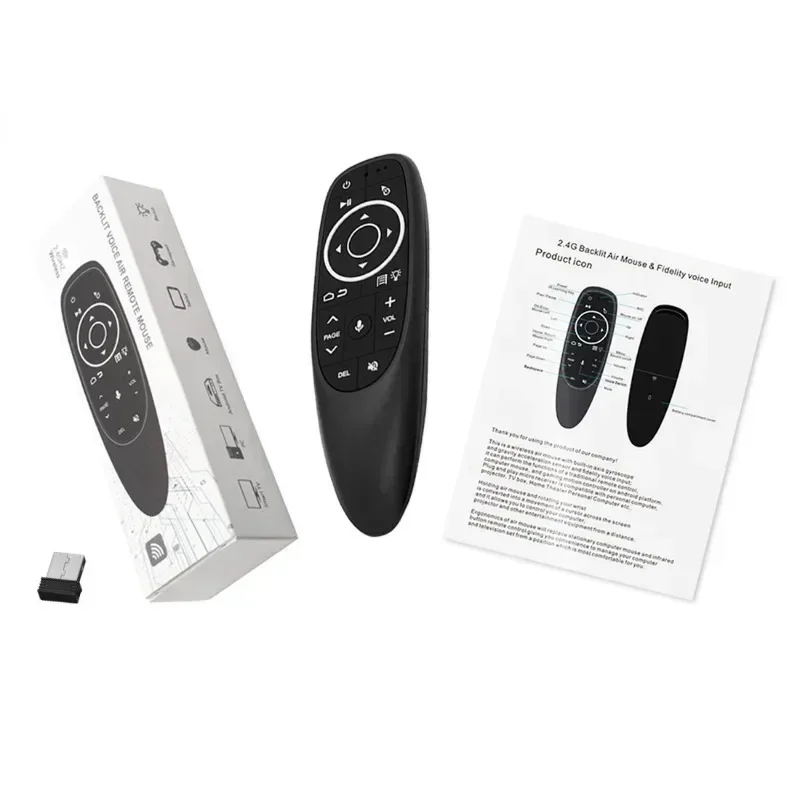 

G10S G10SPRO Air Mouse Voice Remote Control 2.4G Wireless Gyroscope IR Learning for Android TV Box PC