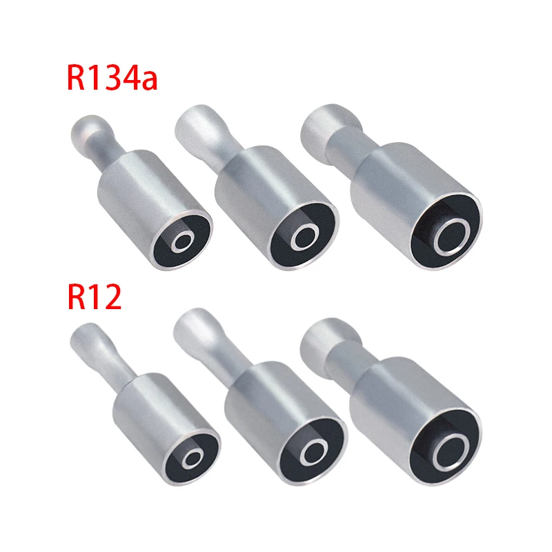 #6 #8 #10 Welding Fitting Aluminum Connector With Ferrule for AC Standard/Reduced Barrier Refrigerant Thick/Thin wall Hose