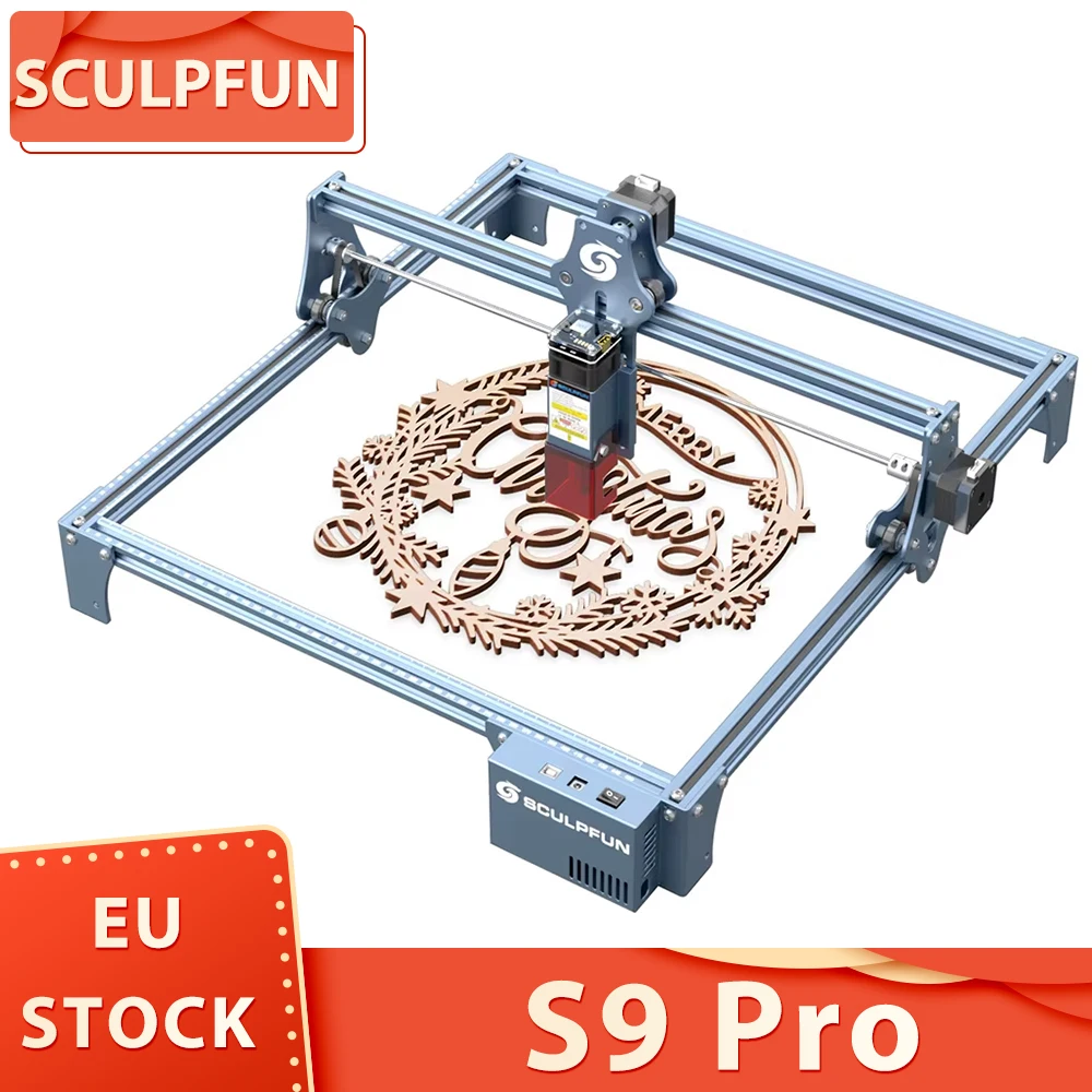 Graveur Laser Sculpfun S9 Pro 10W, haute précision 0.06mm, découpe du bois 15mm, Support Lasergrbl/Lightburn, 400*410mm