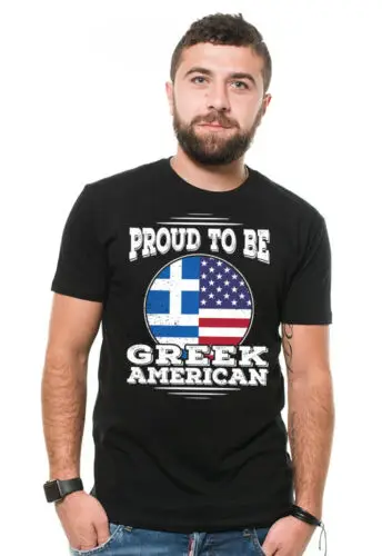 Proud To Be Greek American Greece Greek Diaspora Heritage T shirt