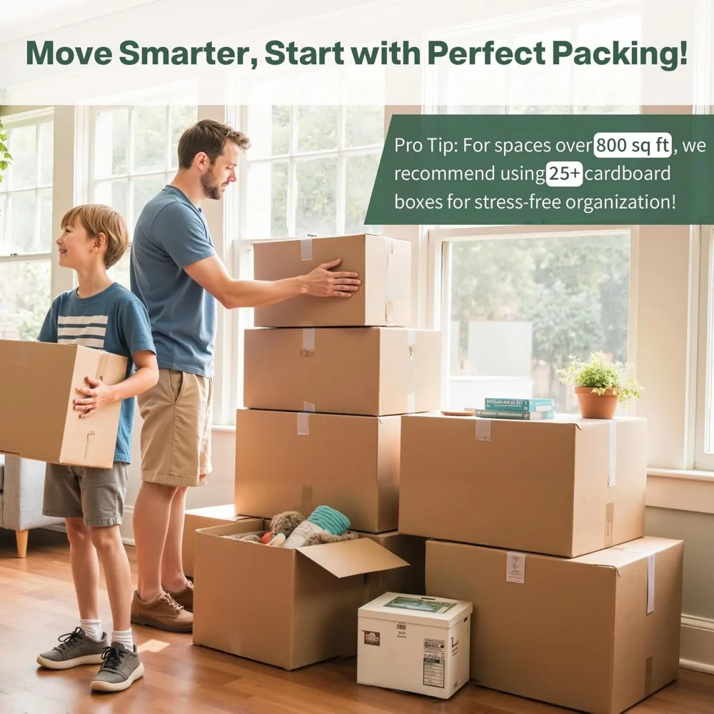 Large Moving Boxes 24x18x12 - 25 Pack Corrugated Cardboard Shipping Boxes for Business and Packaging Needs