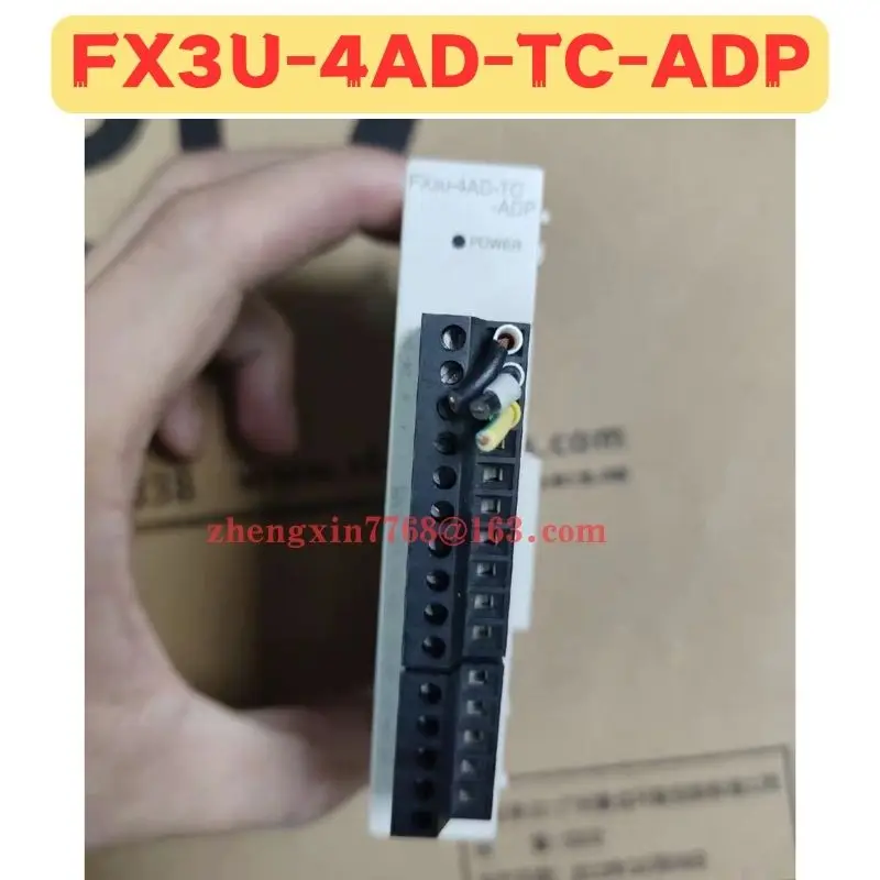 

Used PLC Expansion Module FX3U-4AD-TC-ADP FX3U 4AD TC ADP Normal Function Tested OK