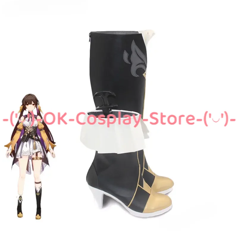 Game Honkai: Star Rail Sushang Cosplay Shoes Halloween Carnival Boots Anime PU Leather Shoes Cosplay Props Custom Made