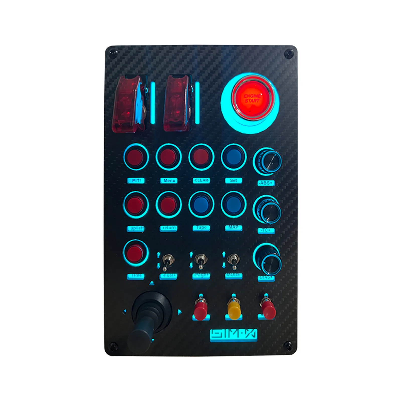 Racing Simulator Central Control Box RGB Dazzle Color Instrument Control Box for  Thrustmaster for Simid Simagic Fanatec