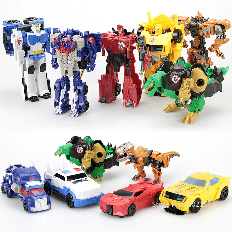 12cm Transforming Toy Car Children Transformation Robot Kit Toys Models 2 In 1 One Step Model Deformed Car Toy for Boy Gift