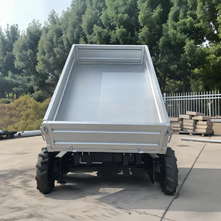 GGMA 1 Ton Electric All-Terrain Tracked Carrier Industrial Remote Control Mini Dumper with Hydraulic Tipping Bucket CE EPA