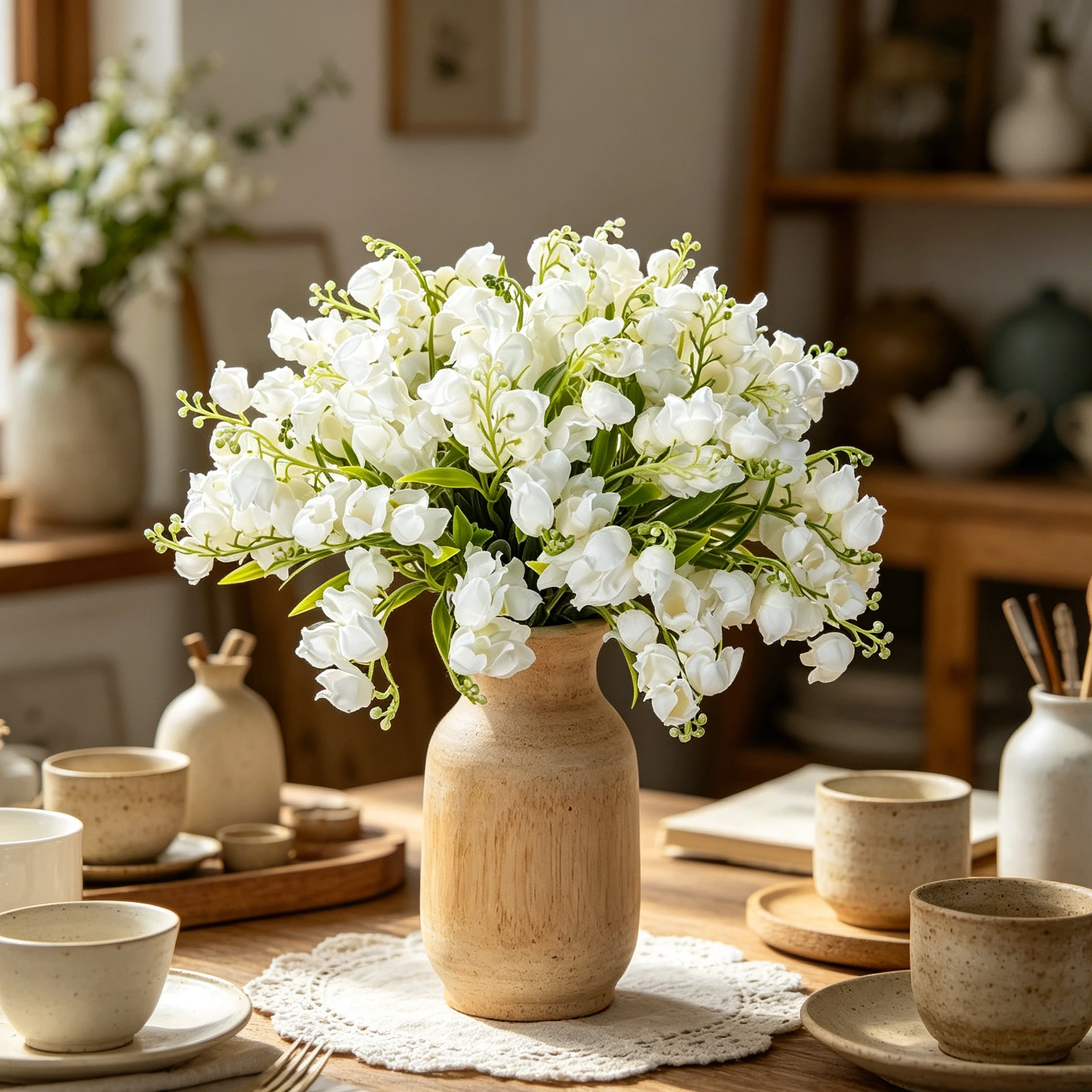 5/10 Stück künstliche Blumen, Canterbury Bells, Festival, Zuhause, Zimmer, Vase, Tischdekoration, Outdoor, Garten, Hochzeit, Abschlussgeschenke, handgefertigt