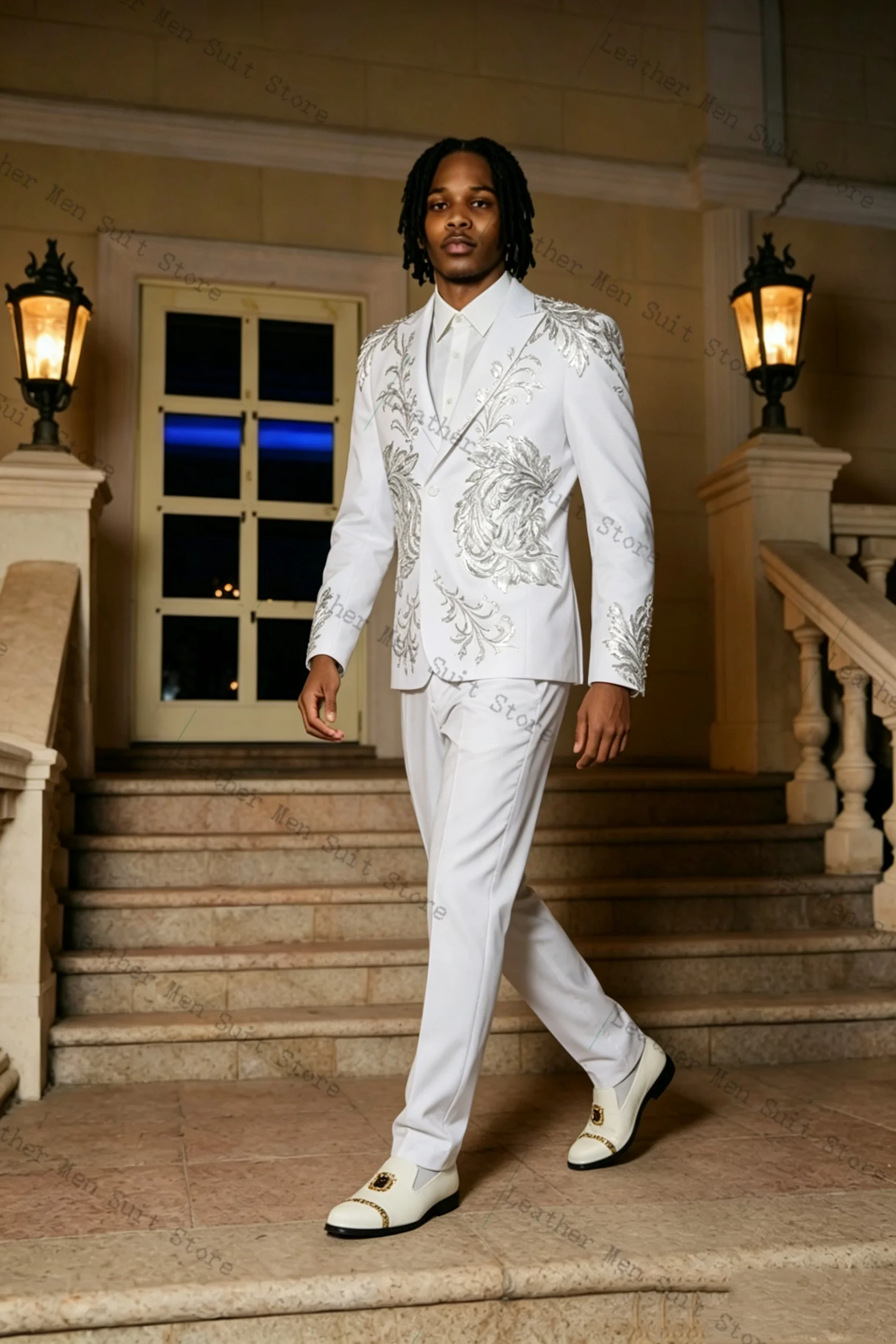 Witte Bruidegom Mannen Pak Set - Formal Wear Jersey For Men recensie en prijs