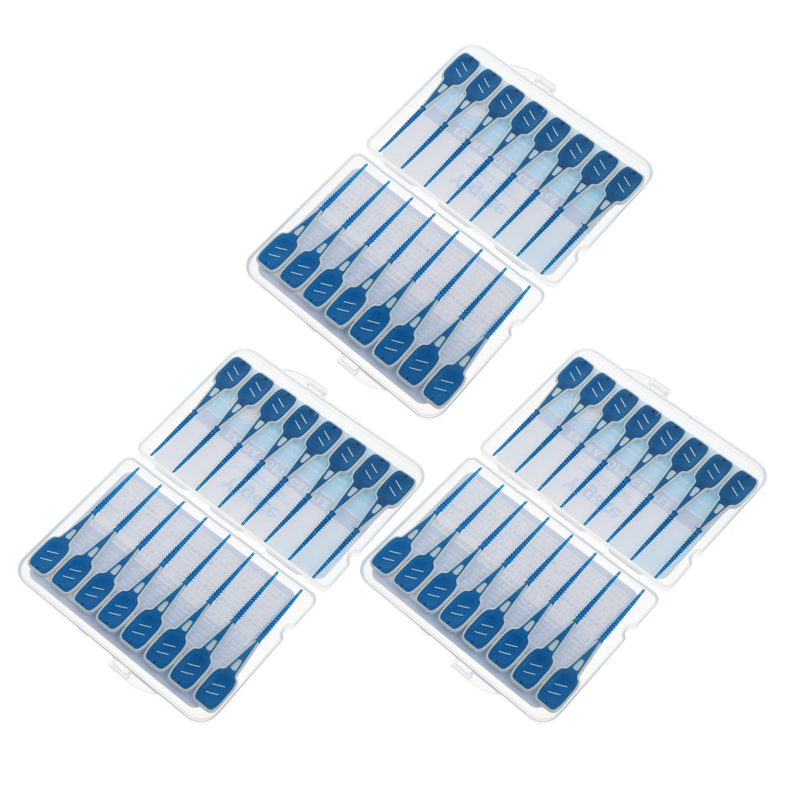 48pcs Travel Toothpick Silicone Interdental Brush Cleaning Tooth Scraper Interproximal Brush Oral Care Tooth Floss