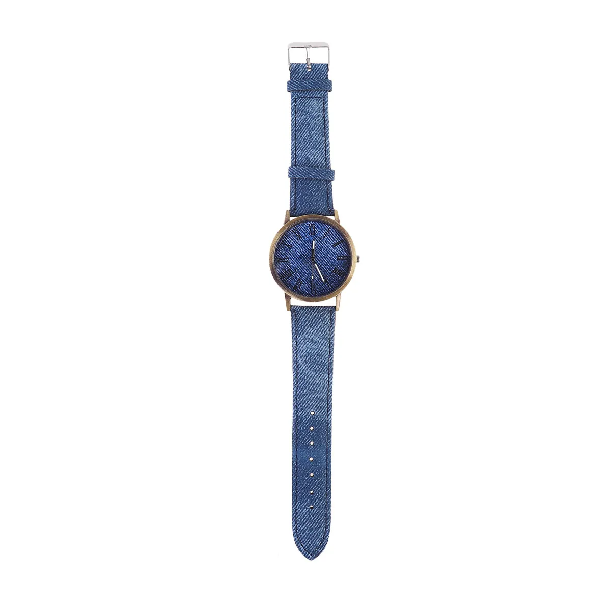 Canvas Quartz Watch Navy Fashion Wrist Watch Elegant Delicate Wrist Decoration Silent Precise Movement