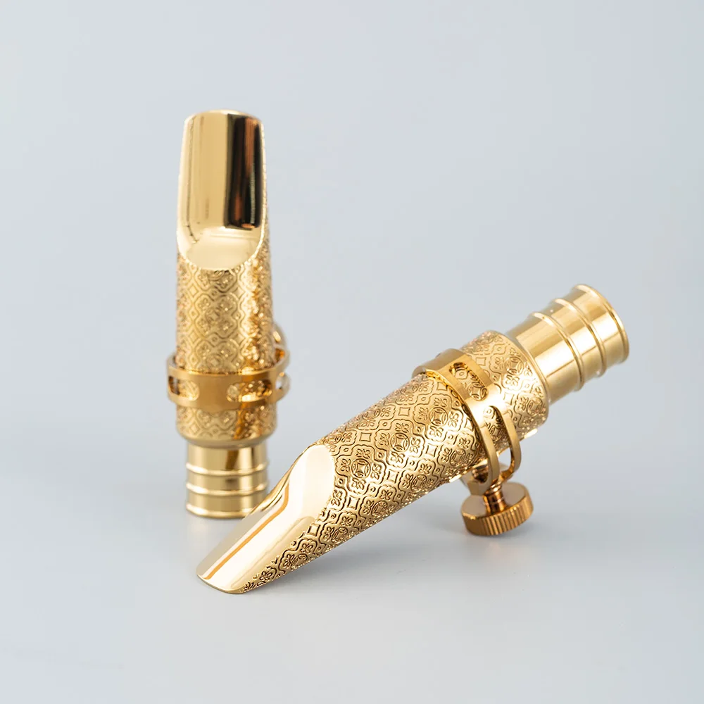 

Professional male alto saxophone selmer mouthpiece Comes with a fixed ring cover Durable brass accessories