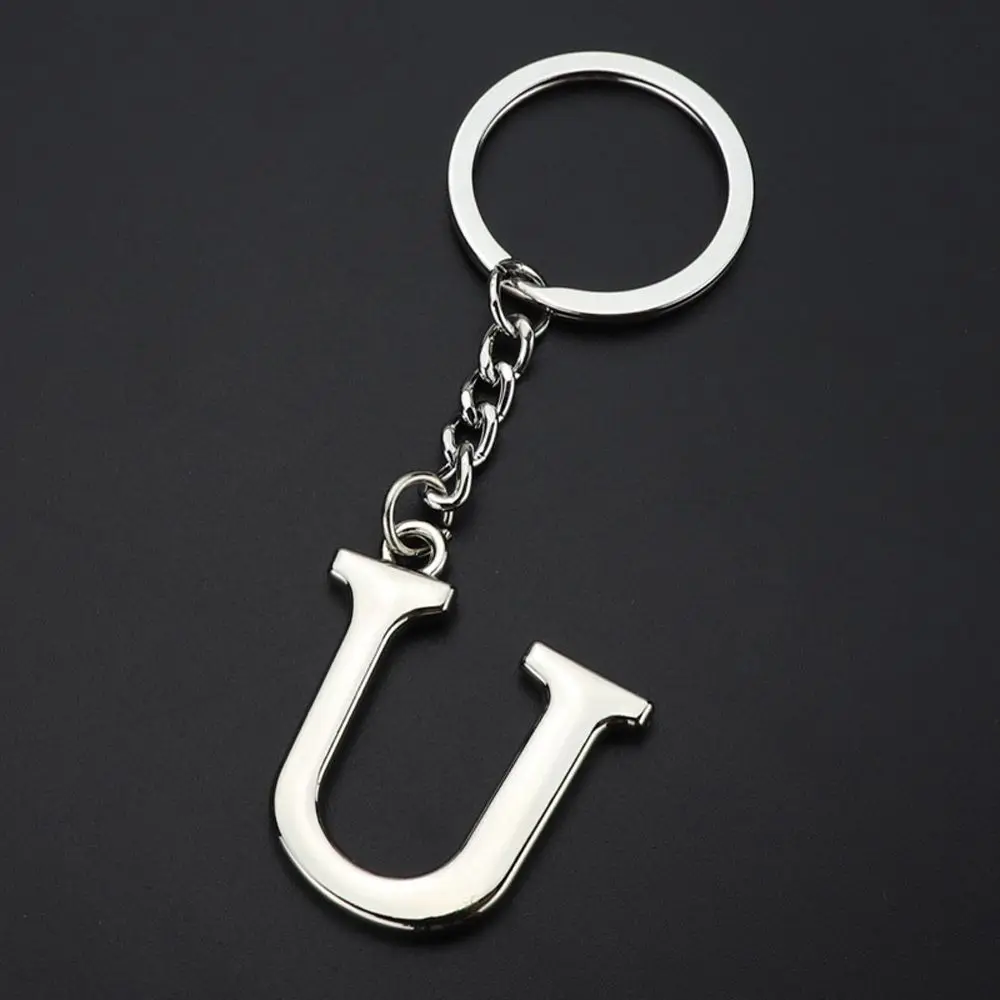 Pendant Women Charm Bag Ornaments Zinc Alloy Handbag Crafts 26 Letter Keyring Alphabet Keychain Car Key Rings Letter Key Chains