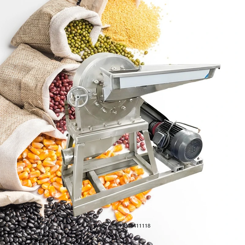 

High-speed chili sauce paste food grinder 304 stainless steel dried leaf jujube powder grinding equipment Italian price