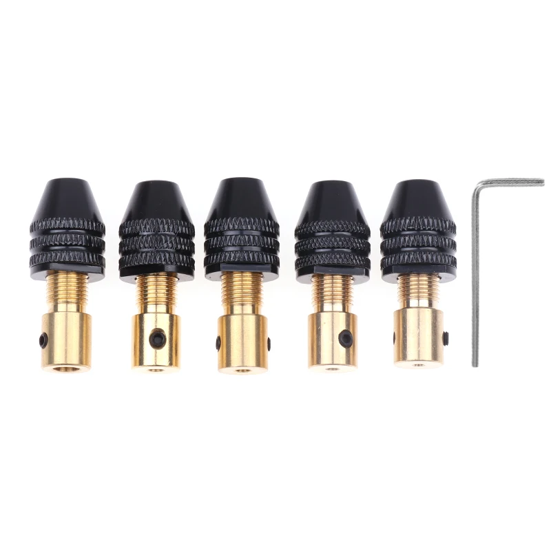 2/2.35/3/3.17/4/5mm Mini Drill Collet Smooth Micro Drill Self-tightening Drill Bit Tool Chuck Change Adapter Bit for Woodworking