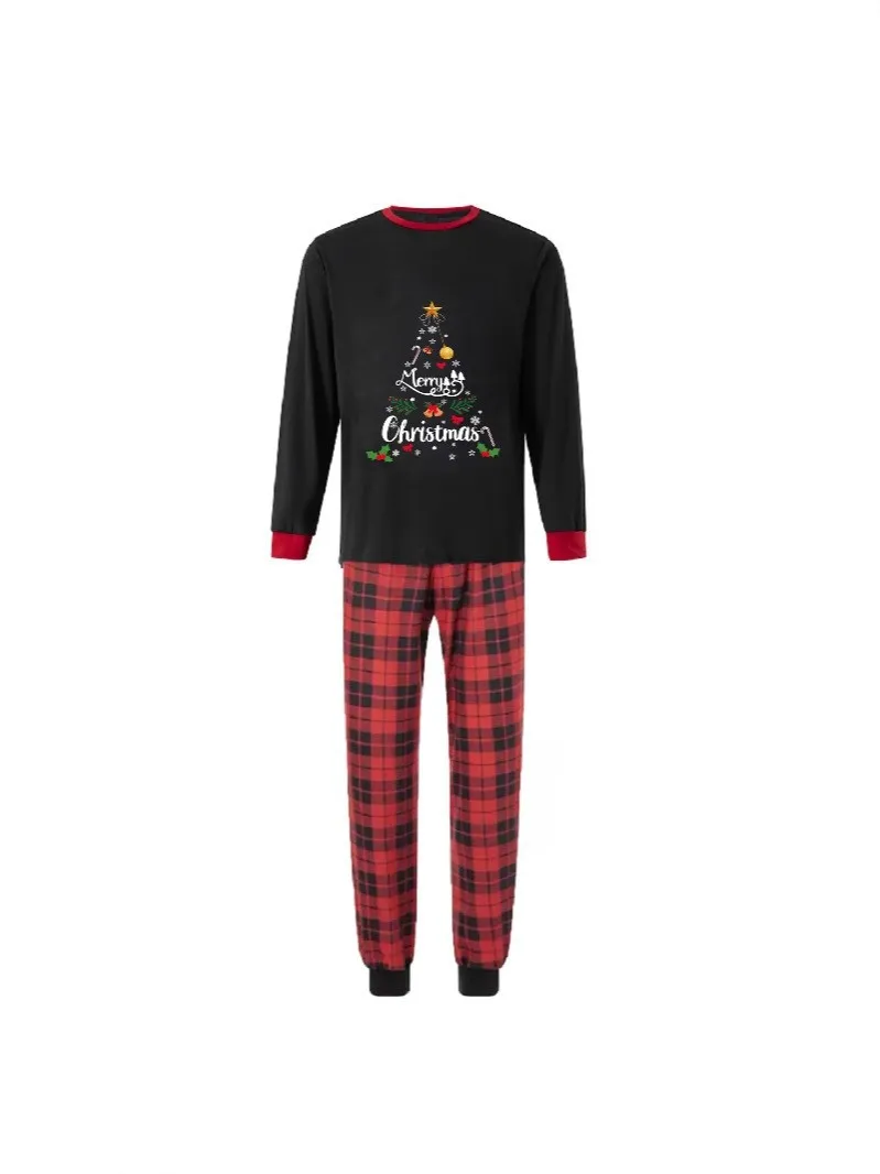 Christmas Family Pajamas Set Mom Daughter Dad Son Matching Outfits Cute Trees Print Homewear Boys Girls Pjs Xmas Look Pyjamas