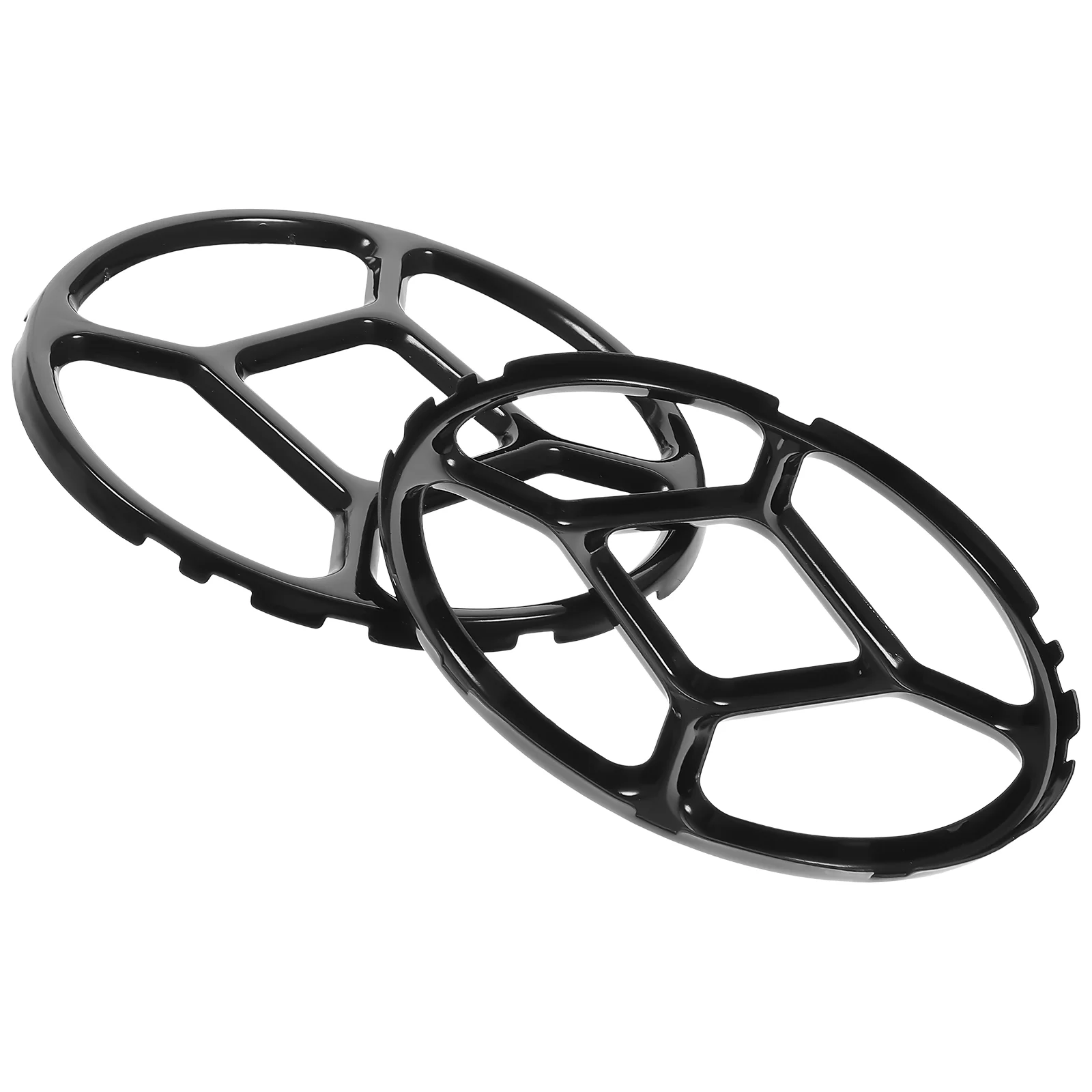 Callaron Metal Brackets 2Pcs Cast Iron Wok Support Ring Wok Rack Gas Stove Rack Accessories Kitchen Cooktop Range Pan