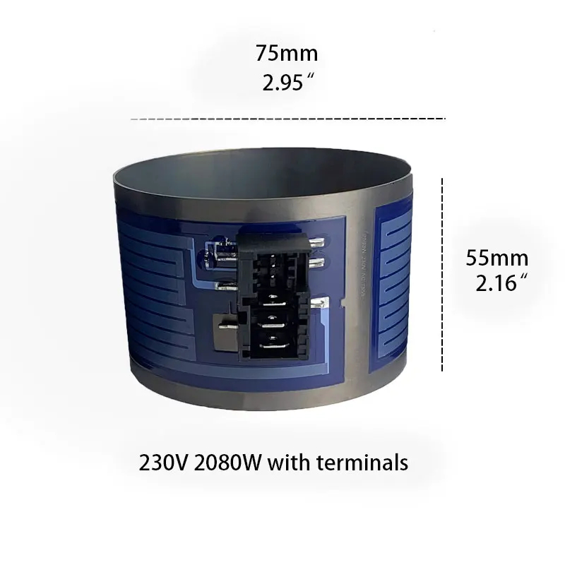 Heater for Bosch /Siemens Dishwasher ,This thick film heater for diahwasher circulation pump