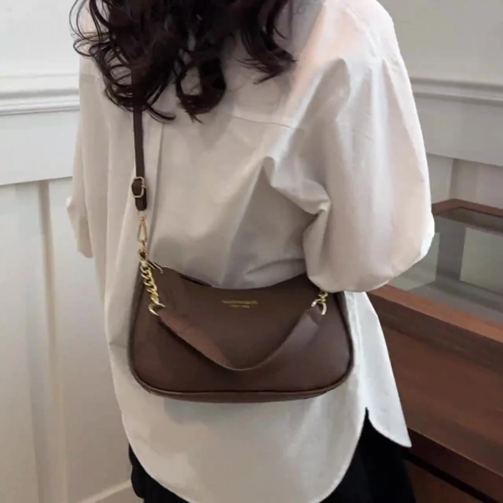 Leather Crossbody Bag For Women Small Shoulder Purse Trendy Handbags