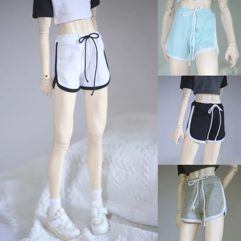 D04-B027 children handmade toy 1/3 1/4 ID75 SD10 Uncle68 SD10 Doll BJD/SD doll Strip round corner sweatpants shorts 1pcs