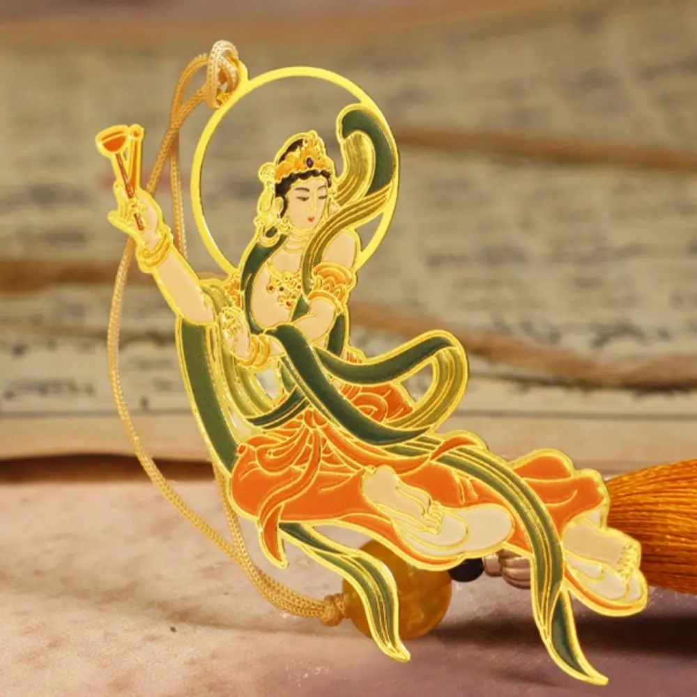 Fashion Tassel Chinese Style Bookmark Floral Dunhuang Metal Hollow Bookmarks Reading Stationery Deer Book Clip Gifts