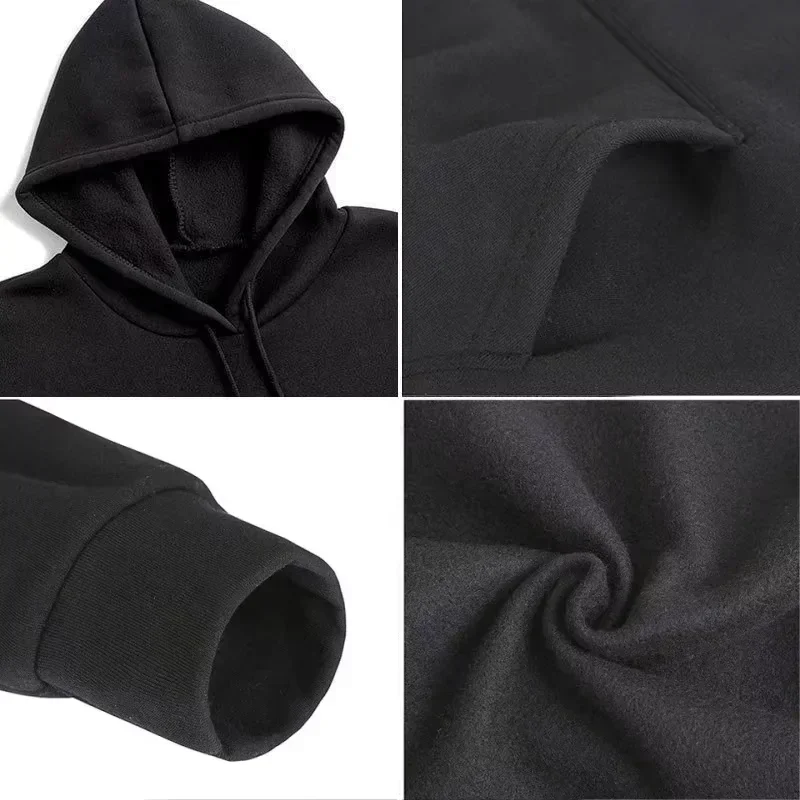2026 Neuer Lässiger Modischer Bequemer Loser Langarm-Retro-Street-Hoodie für Erwachsene Herren Herbst Winter Weich Warm Komfortabel – Detail 4