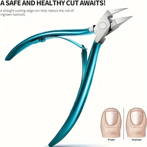 Toenail clippers for thick ingrown nails, long fist, non -slip, wide opening, nail cutter, sideboards, 1pc Main Main Sales Nail Nail - №9