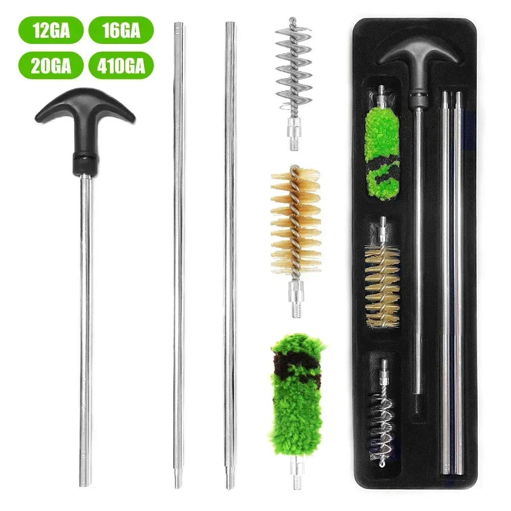 6Pcs/Set 12GA 16GA 20GA 410GA 12 Gauge Toy Gun Cleaning Kit Rod Brush Rifle Pistol Tube Barrel Cleaning Tool - view 2
