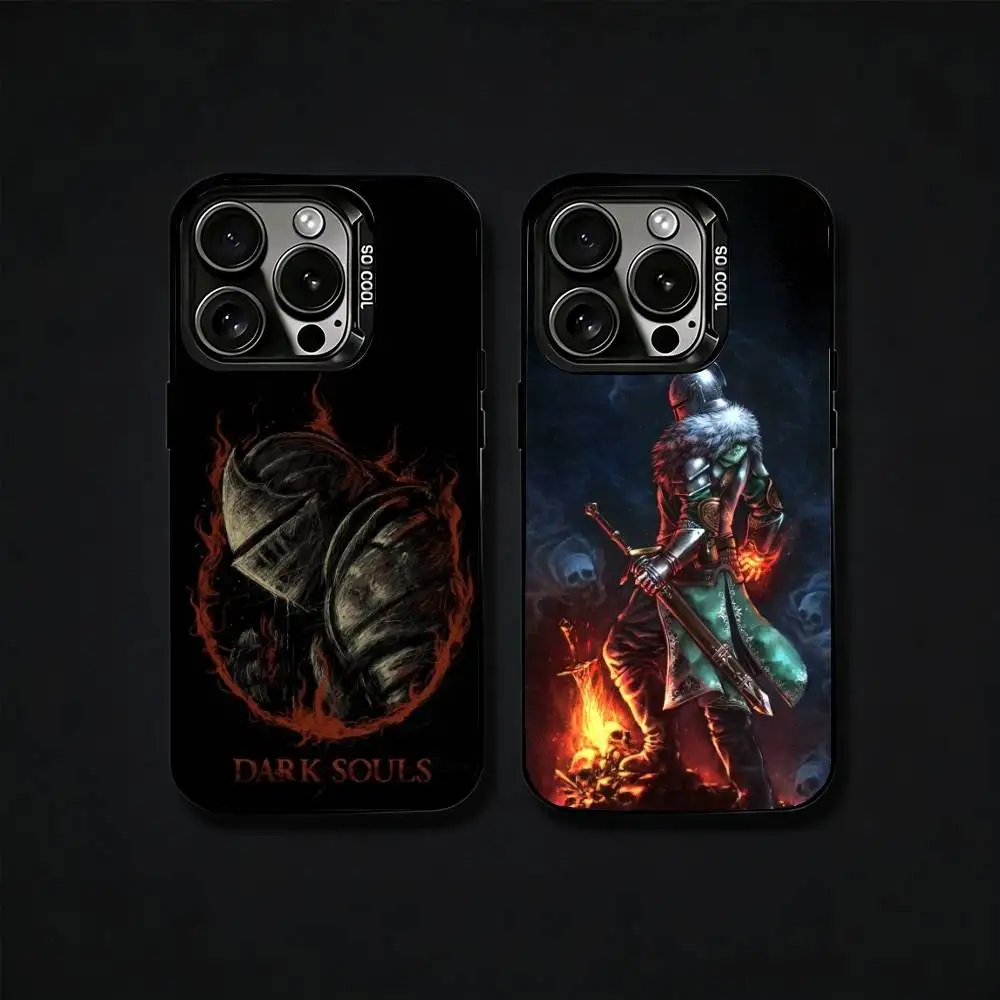 

Hot Blood Game D-Dark S-Souls Phone Case For iPhone17, 16,15,14,13,12 Pro Max Black Candy Matte Shockproof Cover