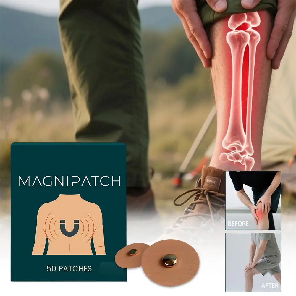 50patches Mugwort Menthol Joint Soothing Magnetic Health Patches Joint Care Patches Relieve tightness and Discomfort Patches view 3