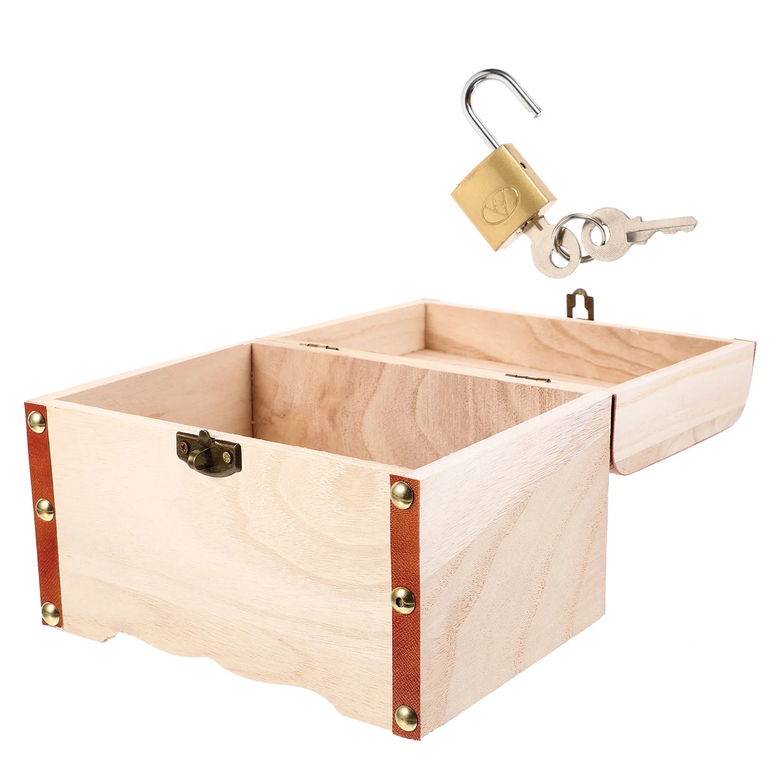 Hucha para niños con cerradura, Material de hierro y madera para ahorrar cambio, diseño único y elegante, regalo para decoración del hogar, 1 Uds.