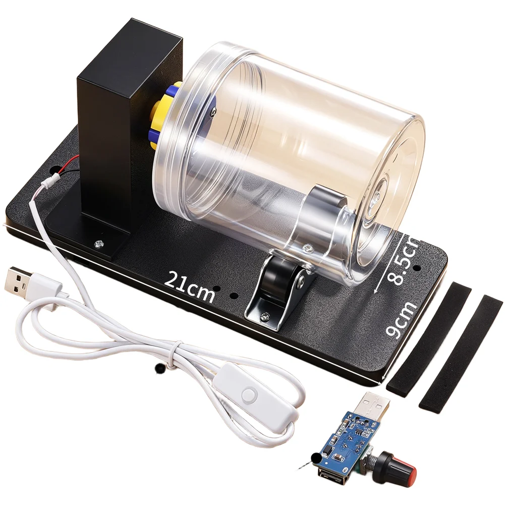 USB Electric Rotary Polishing Machine For Tumbler Bead Jewelry Metal Plastic For Surface Finishing Tool Adjustable Black