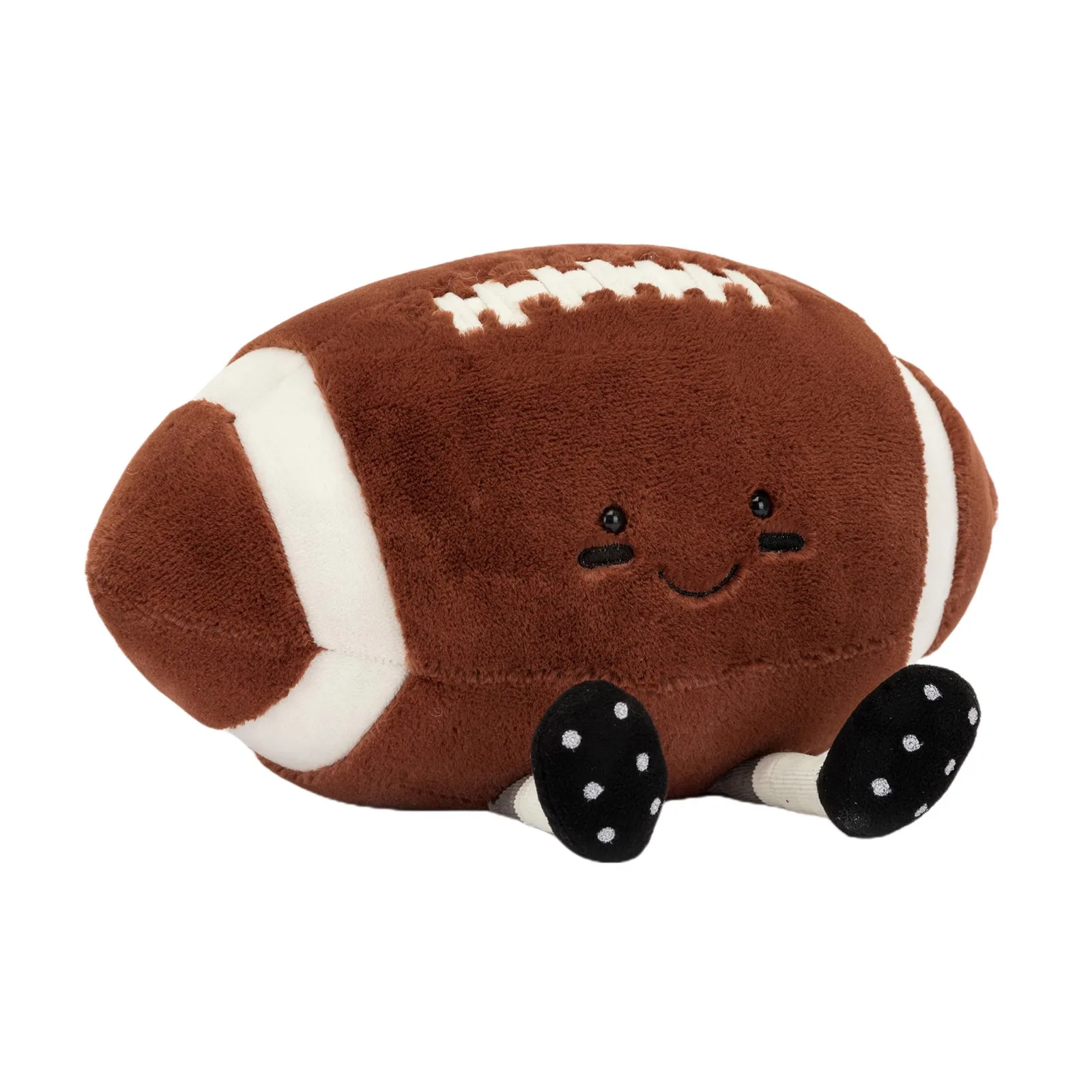 Cartoon Sports Ball Shape Plush Doll Cute Rugby Soccer Basketball Throw Pillow 3D Simulated Toy Soft Stuffed Doll Gift For Kids