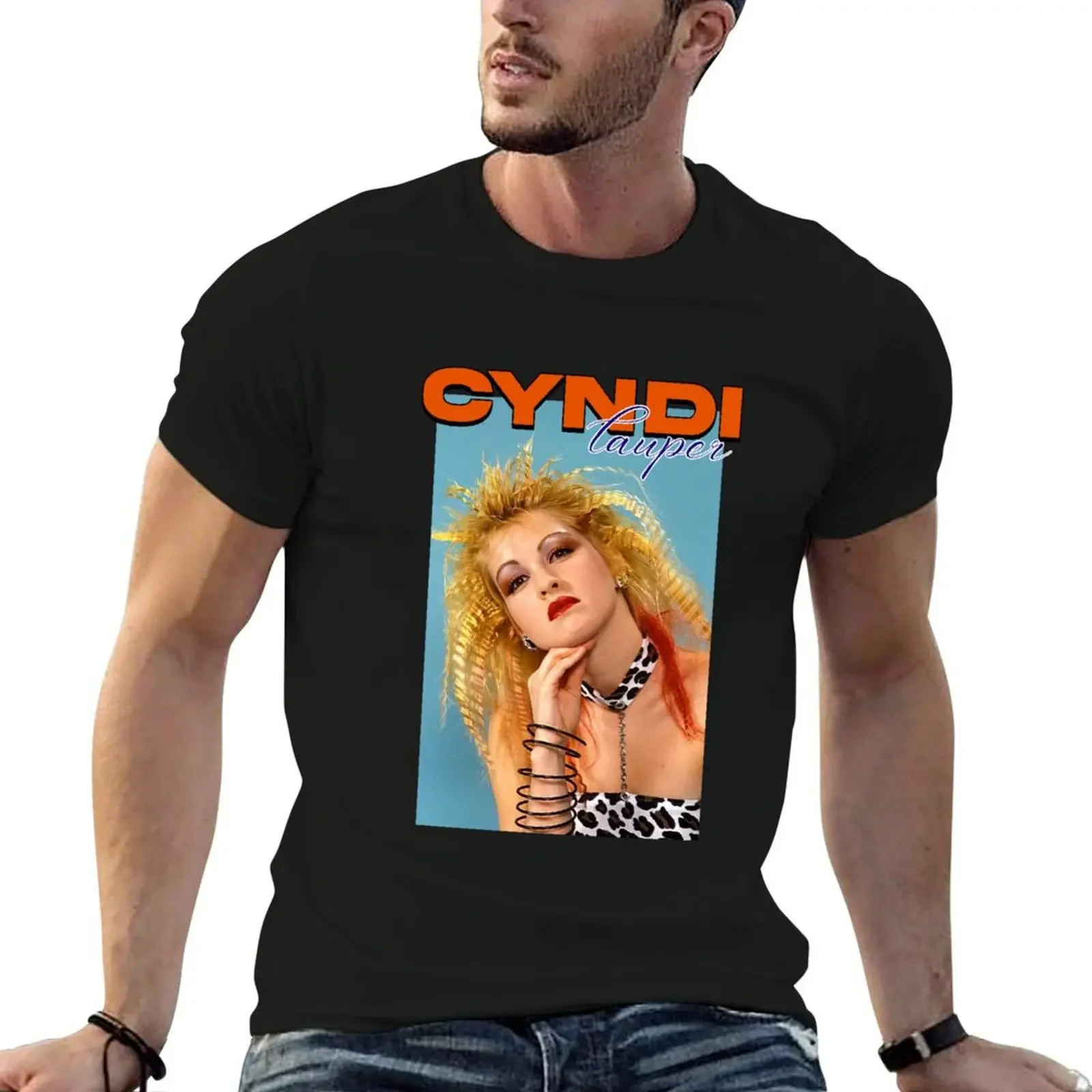 Cyndi Lauper classic retro T-Shirt anime t shirts plus sizes plain funny t shirts for men