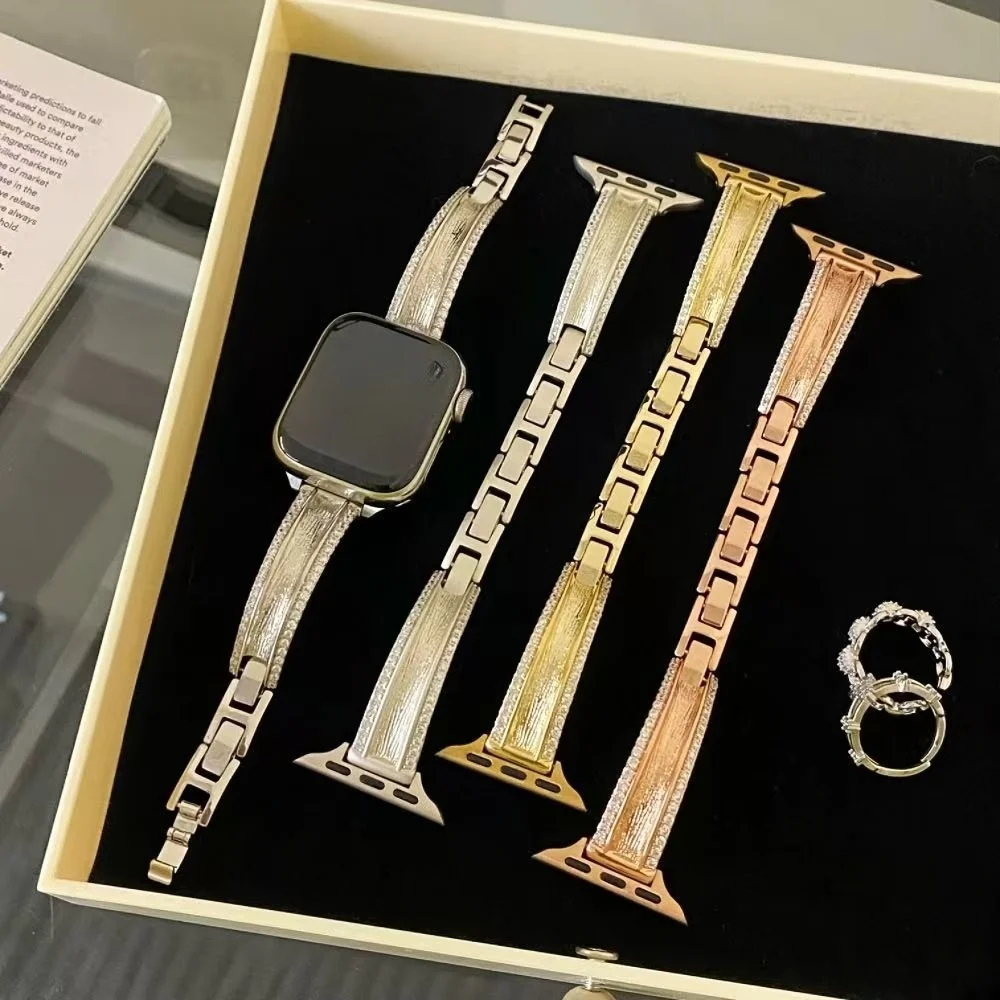 

Brushed metal Haoshi compatible iWatch strap 38mm 40mm 41mm 42mm 44mm 45mm 49mm fashionable strap