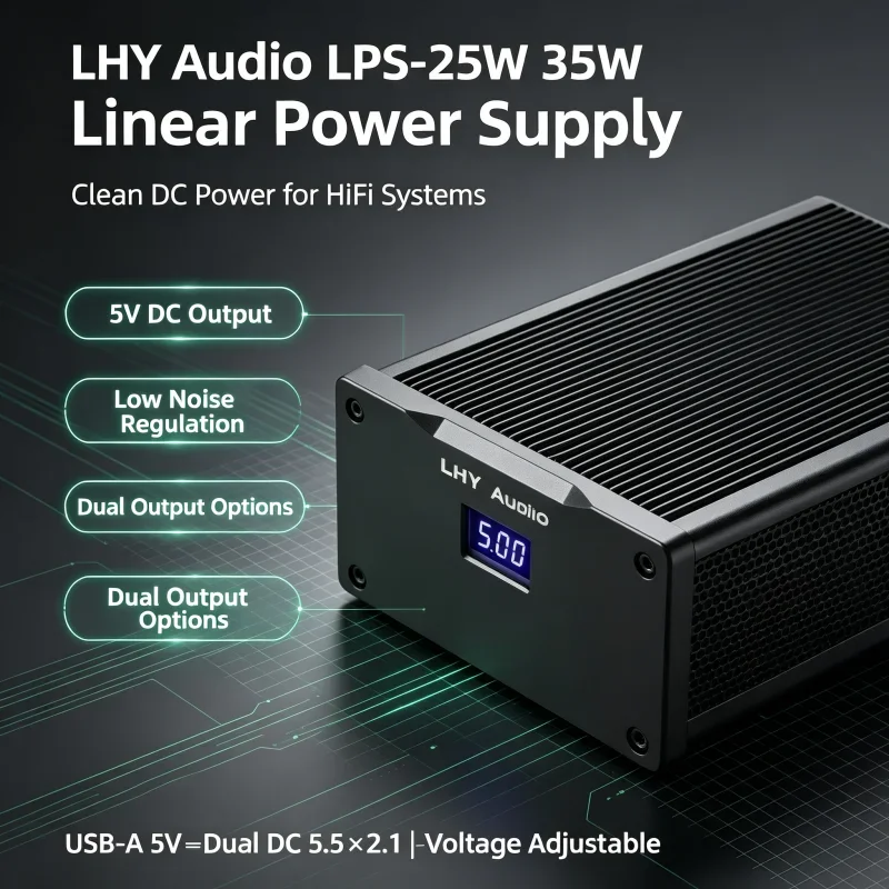 Applicable to LHY 25W Dual DC DC5V DC9V DC12V DC15V DC18V  USB Decoding Routing Interface Audio DC Stabilized Linear HIFI Fever