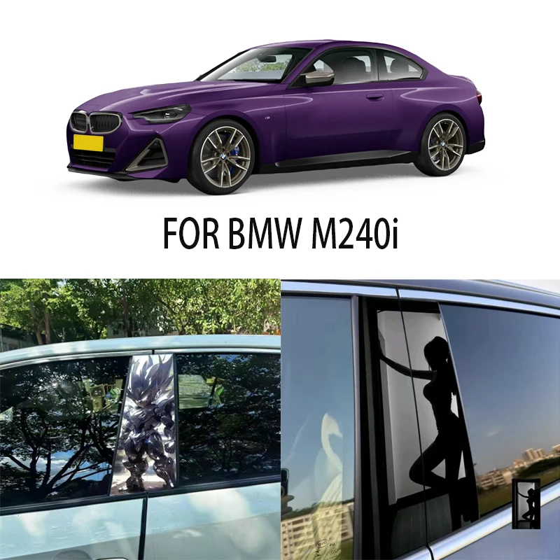 

Door Window Decoration Trims Pillar Posts Stickers Auto Styling For BMW M240i Car accessories