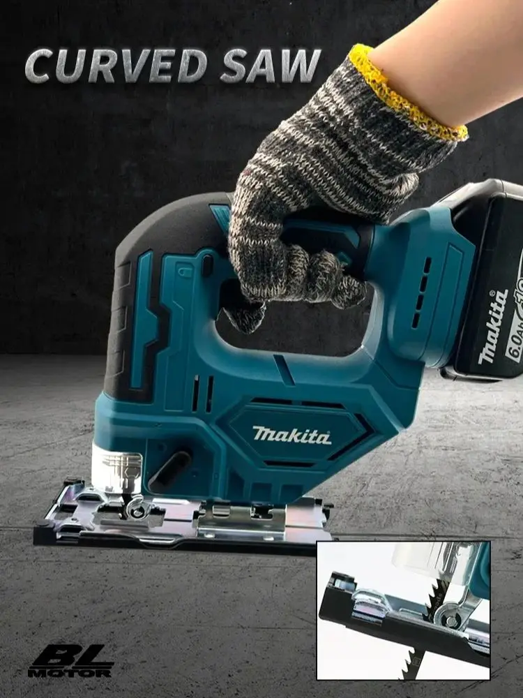 2025Makita DJV182Z 340W Borstelloze Decoupeerzaag 18V Zonder Batterij Met Zaagblad Draadloze Vat Handvat Draagbare Timmerman Power tool - afbeelding 2