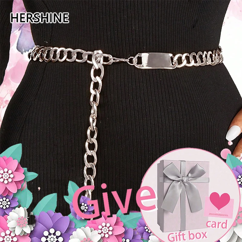 حزام مزخرف معدني أنيق للسيدات من HERSHINE 1 (صندوق هدايا) - إكسسوار أنيق وبسيط، هدية عيد الشكر/عيد الميلاد #1
