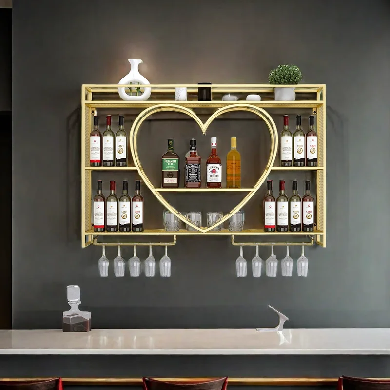 

Bar Cabinet Liquor Furniture Drinks Wine Luxury Showcase Wall Minimalist Whiskey Display Adega Barzinho Shelf Restaurant Shop