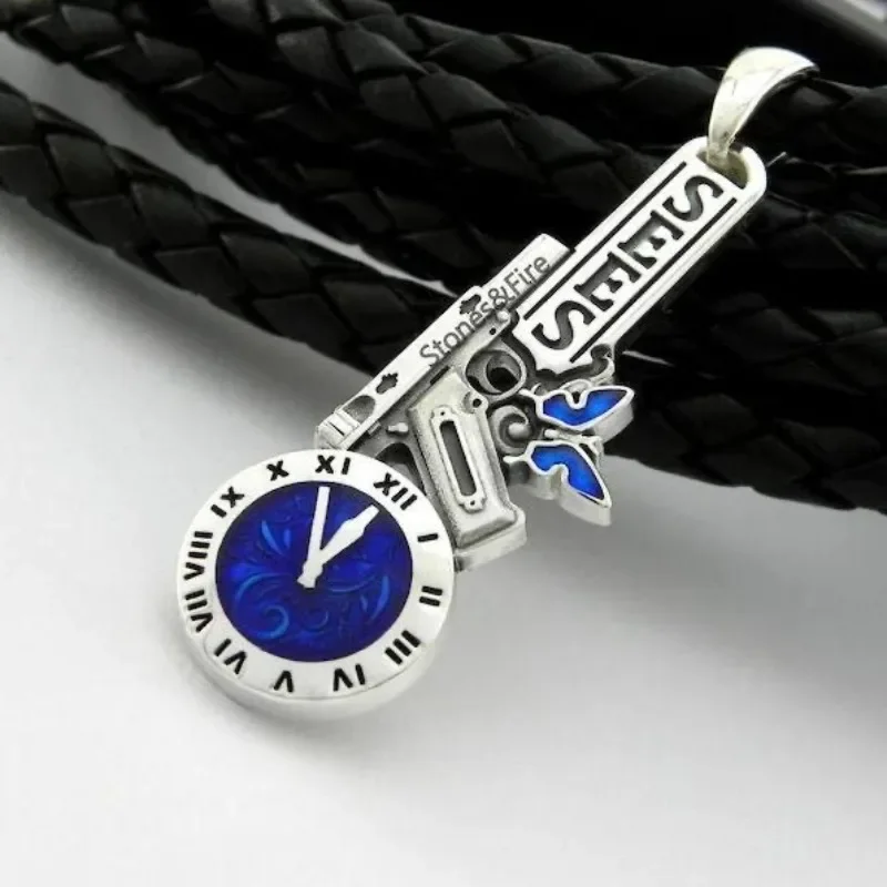Person3 Necklace for Women Yuuki Makoto Necklaces Stones Fire Pendant SEES Trend Neck Silver Color Fashion Couples Party Gift