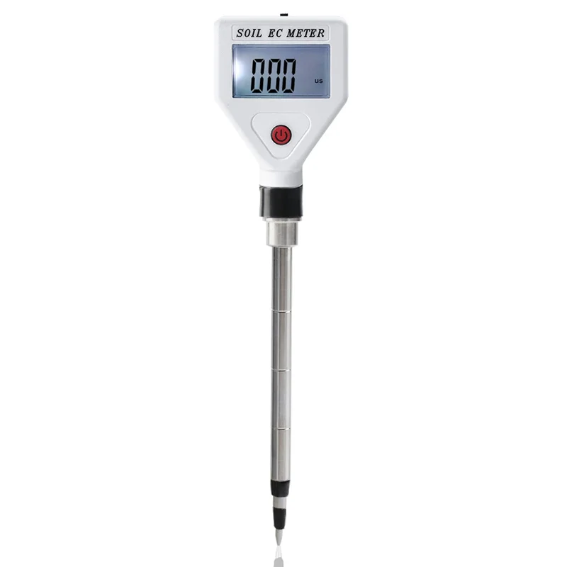 Professional Soil EC Meter 0-1999Us/cm High Precision Metal Probe ATC Conductivity Tester Detector for Flowers Farmland