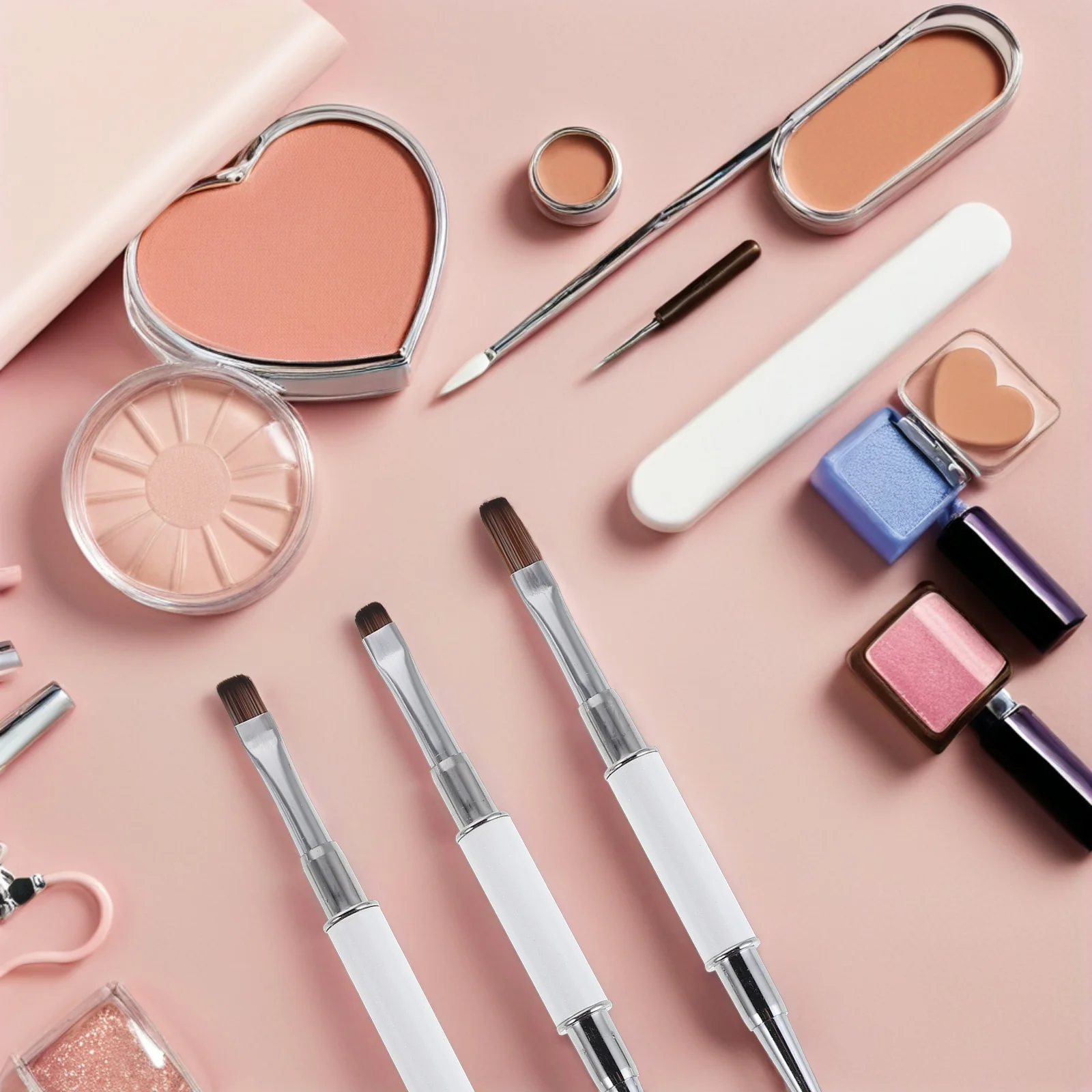 3 قطعة مجموعة فرشاة فنية للأظافر أدوات تنقيط بطانة رفيعة مزدوجة الأطراف لمستلزمات صالون الأظافر الاحترافية قلم تفاصيل #4