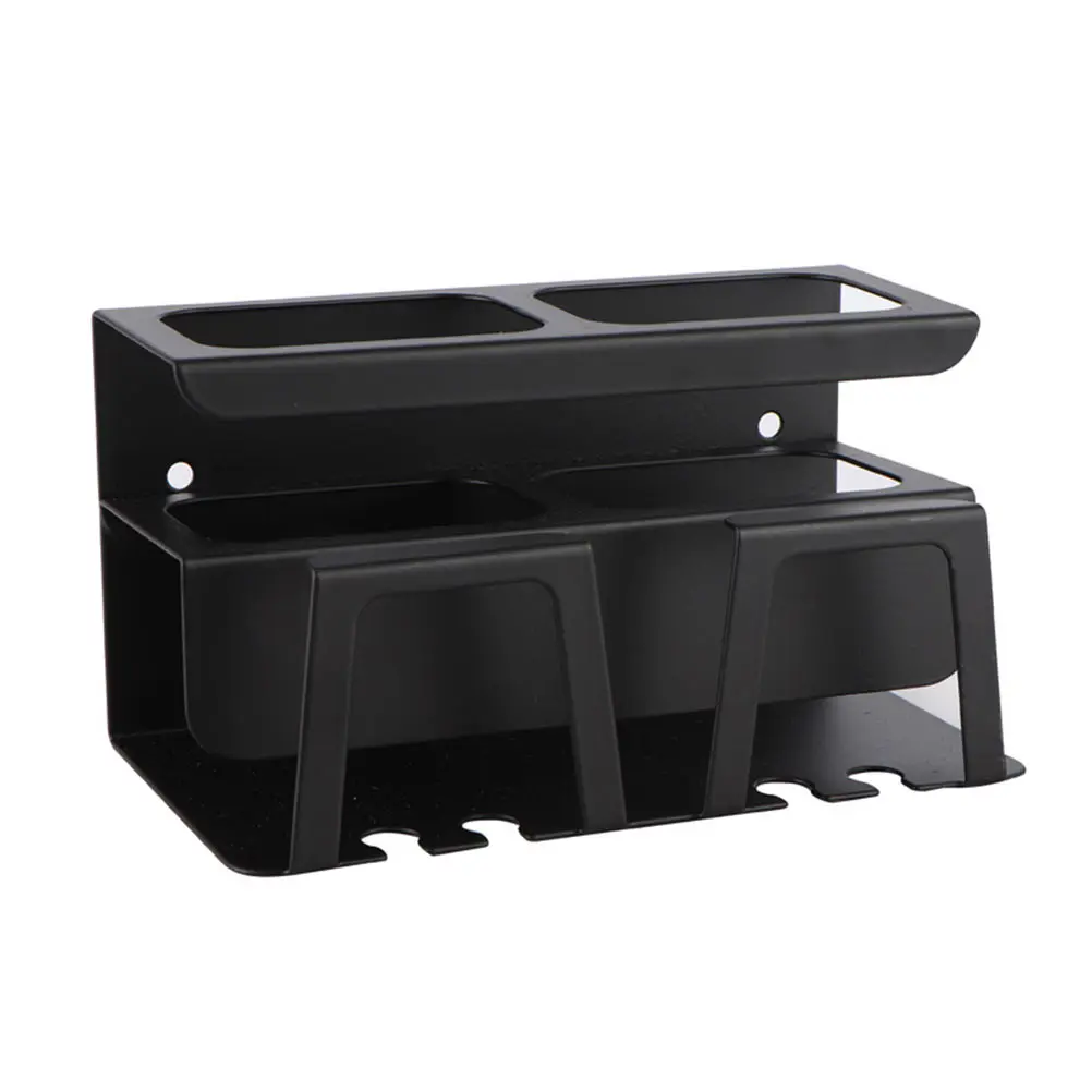 

Toothpaste Cup Holder Toothbrush Shelf Free Punching Wall Mount Storage Rack Bathroom Accessories Stainless Steel Anti