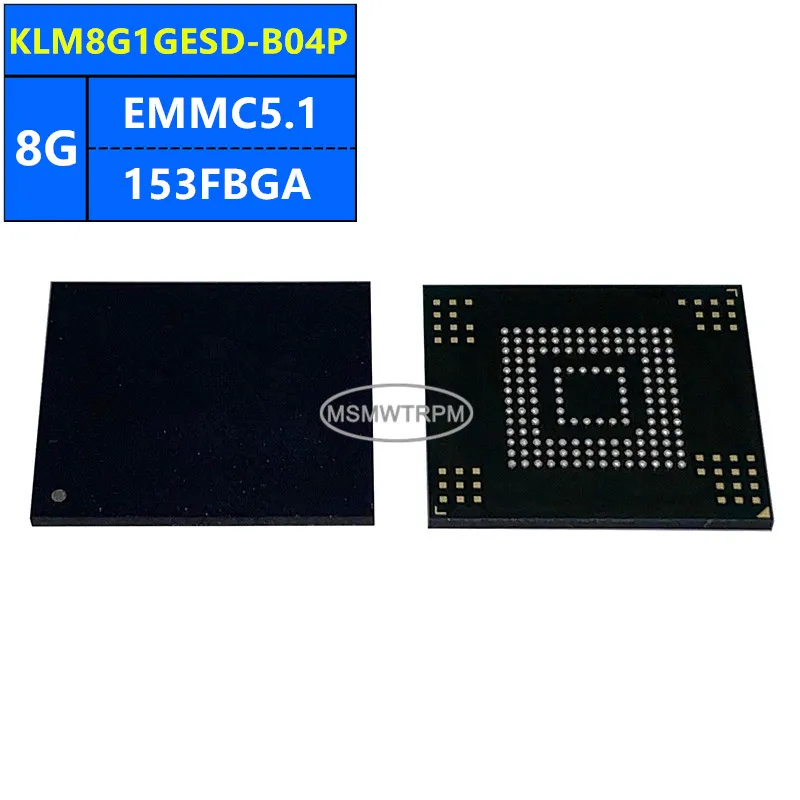 KLM8G1GEUF-B04Q KLM8G1GEUF-B04P KLM8G1GESD-B04Q KLM8G1GESD-B04P EMMC5.1 8GB 153FBGA Układ pamięci IC Komponenty elektroniczne Nowy Ori