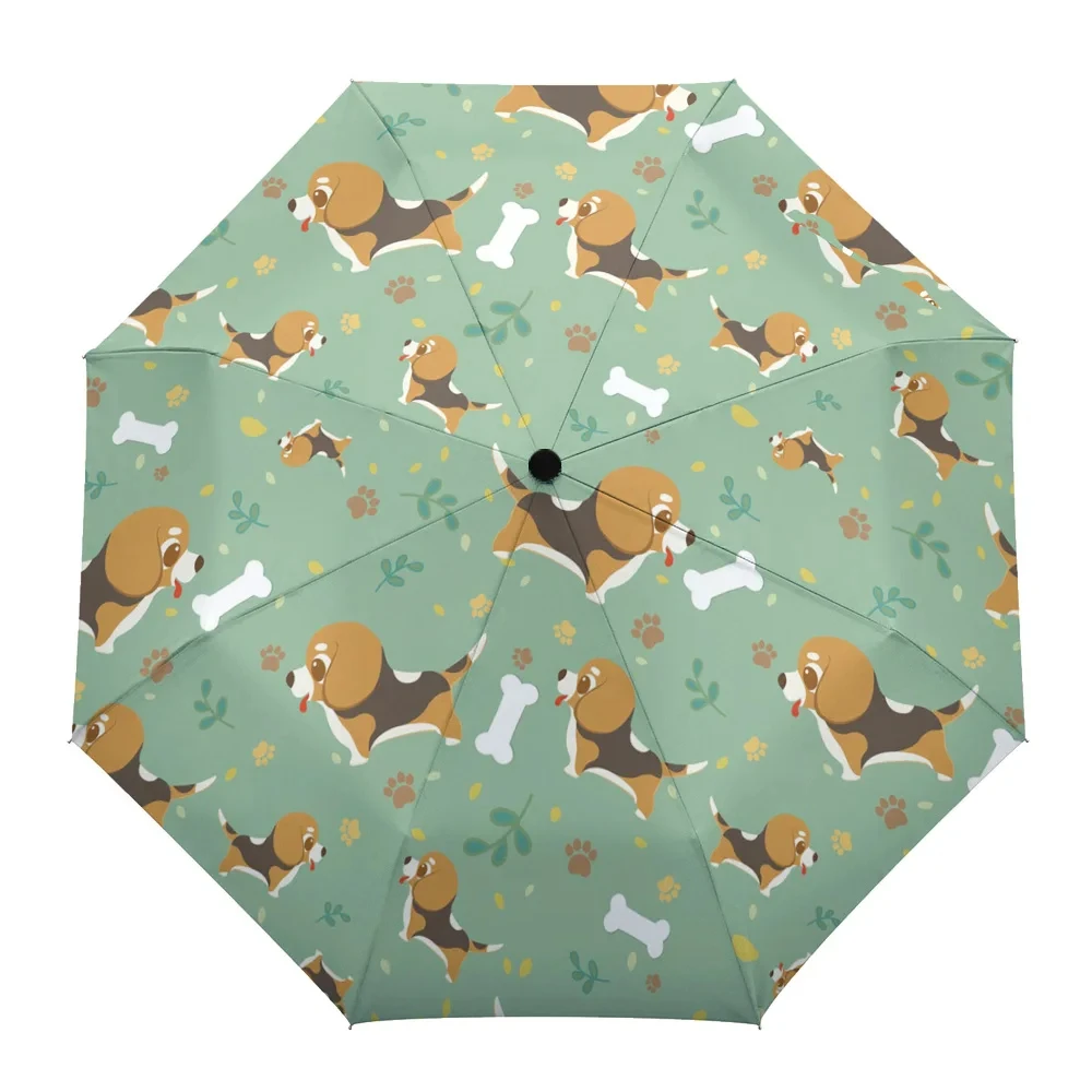 Cartoon Dog Kids Folding Travel Umbrella Kawaii Pet Puppy Animal Umbrellas Windproof Lightweight Parasol Umbrella Sun & Rain