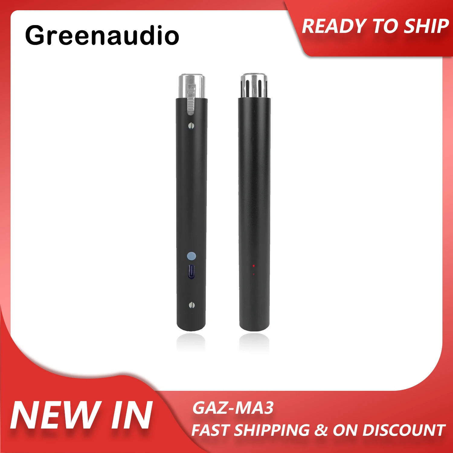 

GAZ-MA3 new rechargeable wired microphone amplifier karaoke live streaming portable microphone preamplifier