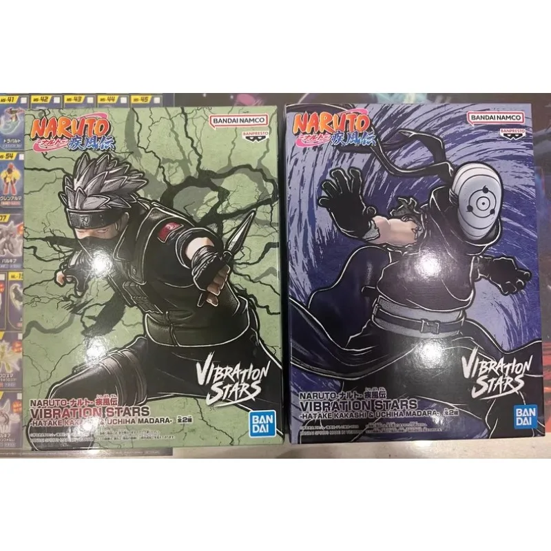 Bandai en Stock Figurines Naruto Shippuden idéales comme cadeaux Uchiha Obito Hatake Kakashi marchandises boîtes aveugles pour la Collection